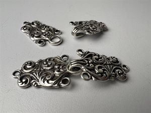 Norske hægter - antik sølv og smuk, 65 mm